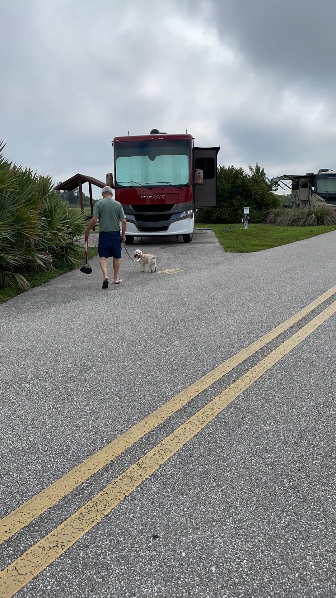 Lauren W.'s photo of camping with pets at Ortona South near Lake Okeechobee