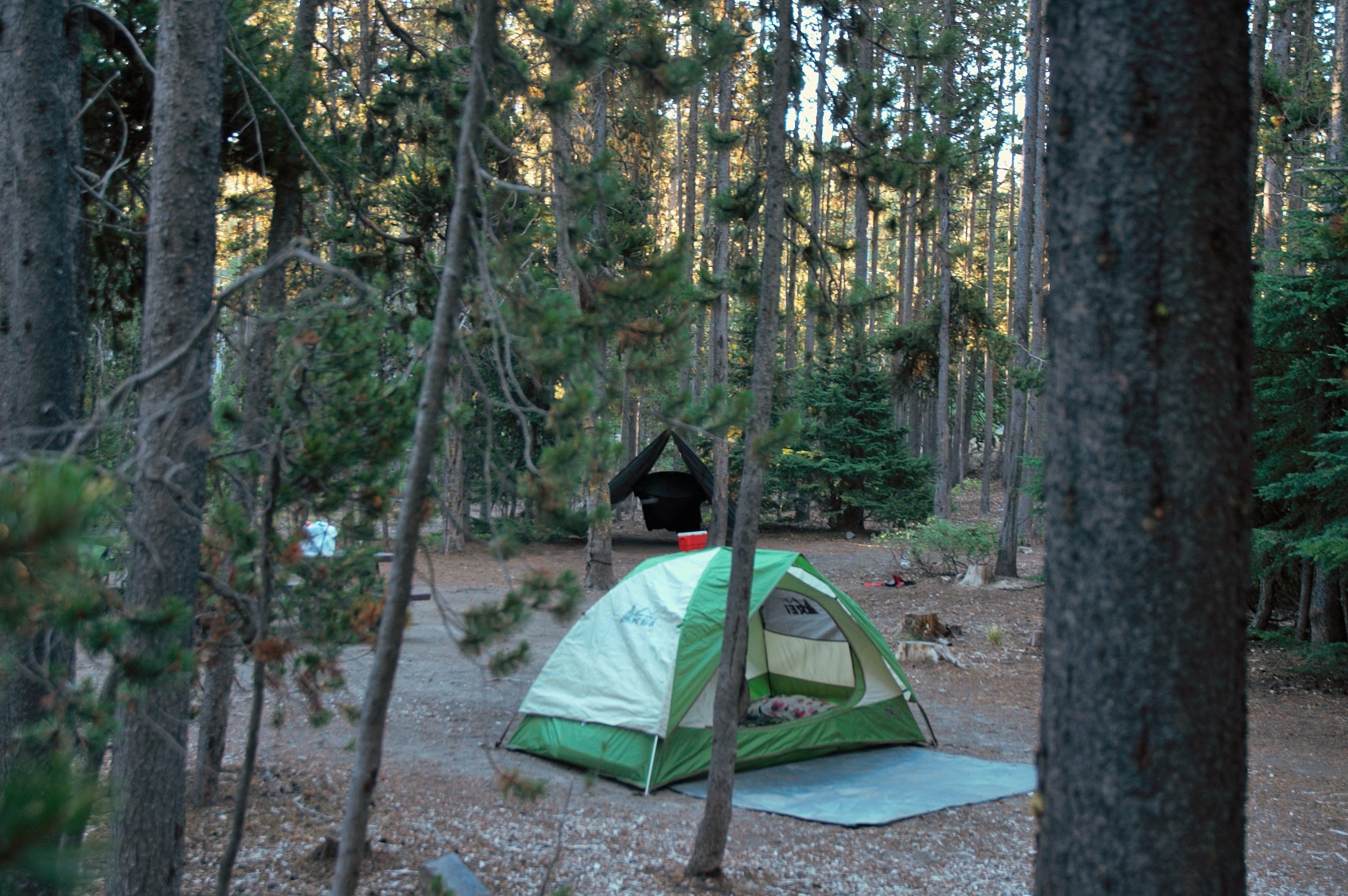 full view of campsite