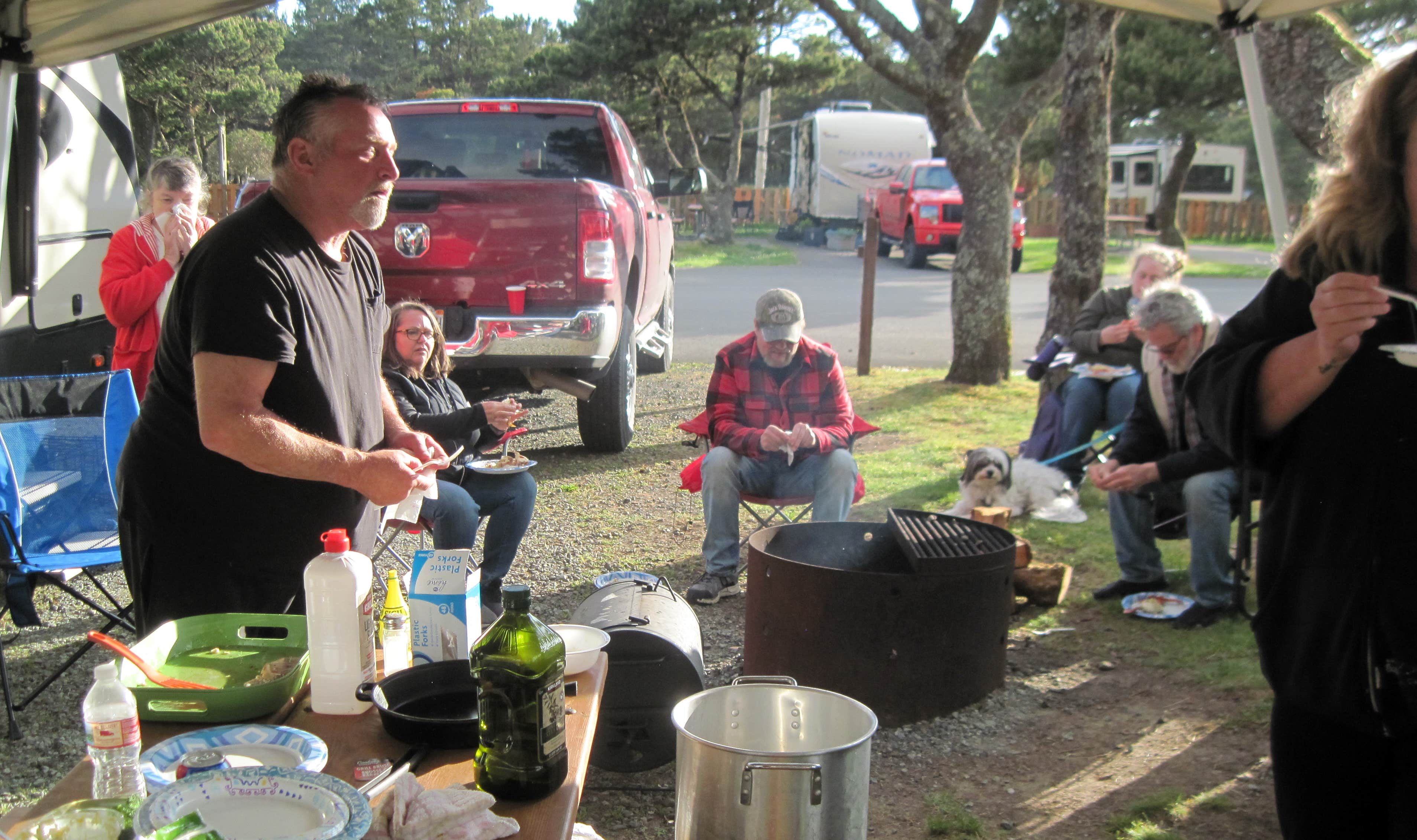 Robert D.'s photo of camping with pets at Barview Jetty County Campground near Cannon Beach, OR