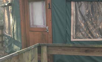 Janie S.'s photo of glamping accommodations at Fort Yargo State Park Campground near Monticello, GA