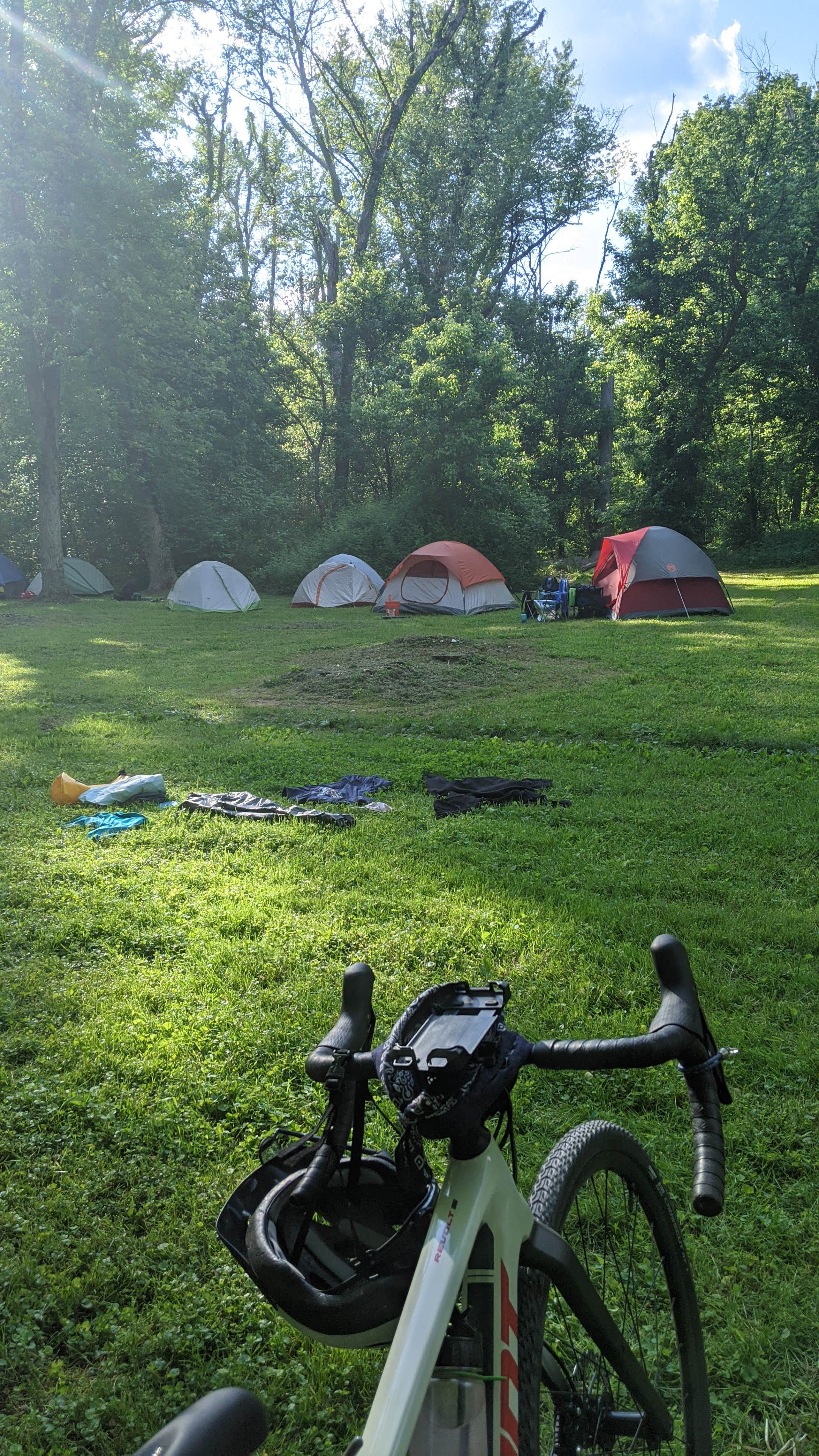 Natalie's photo of tent camping at Calico Rocks Hbo Campsite near Rippon, WV