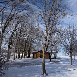Burbach Cabins in the winter