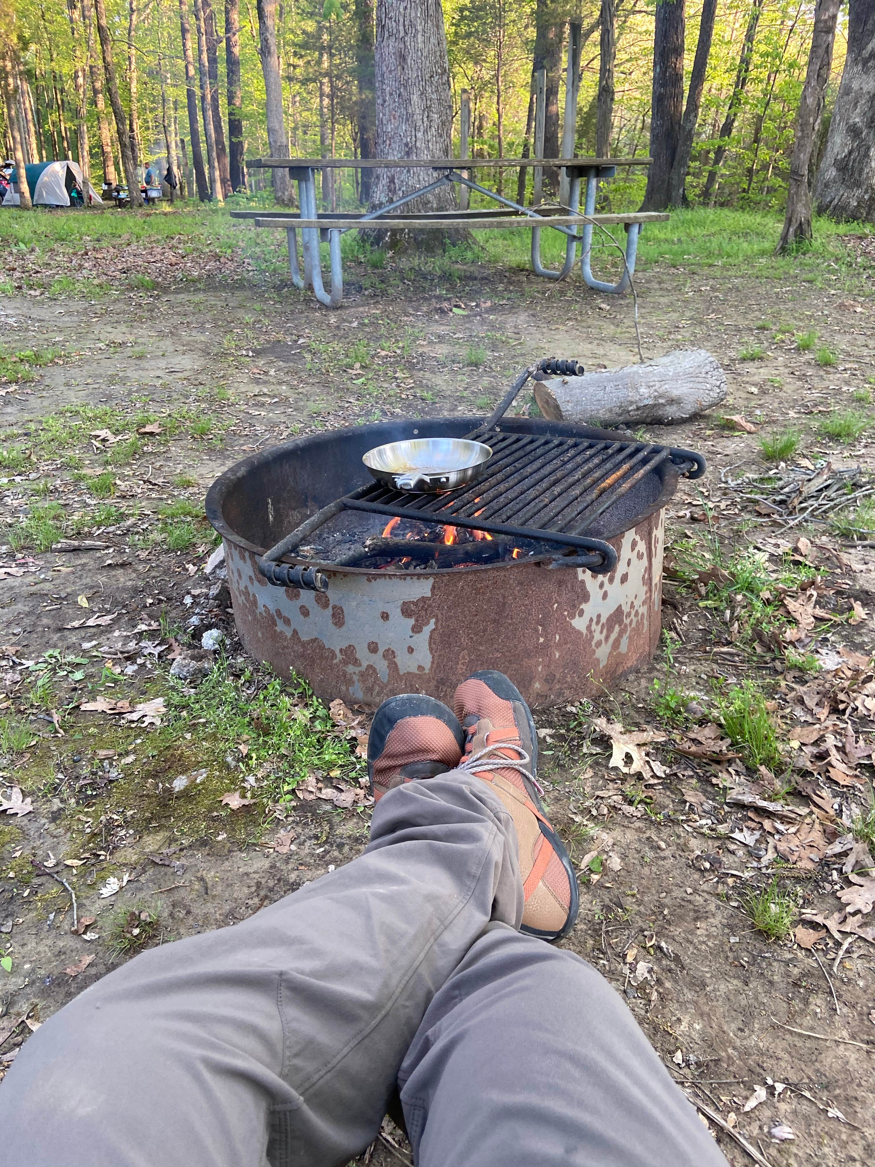 Camper-submitted photo at Youngs Creek Horse Camp near French Lick, IN