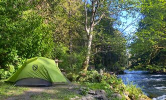 Camping near Lake Angeles — Olympic National Park: Lyre River Campground, Joyce, Washington