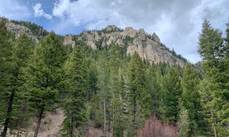 Camping near Gallatin Canyon, Hwy 191 & Big Sky: Spire Rock Campground, Gallatin Gateway, Montana