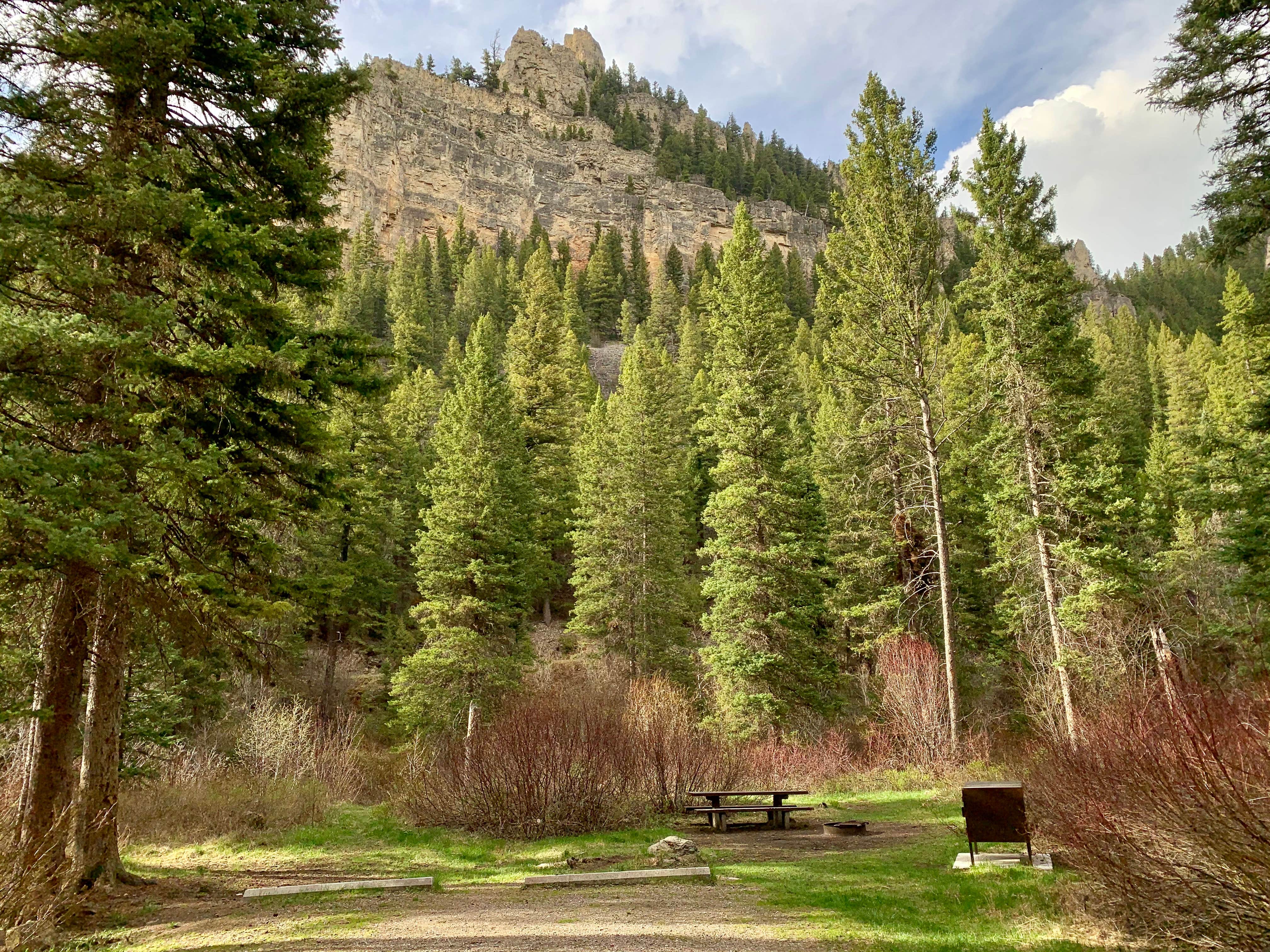 Camper-submitted photo at Spire Rock Campground near Big Sky, MT