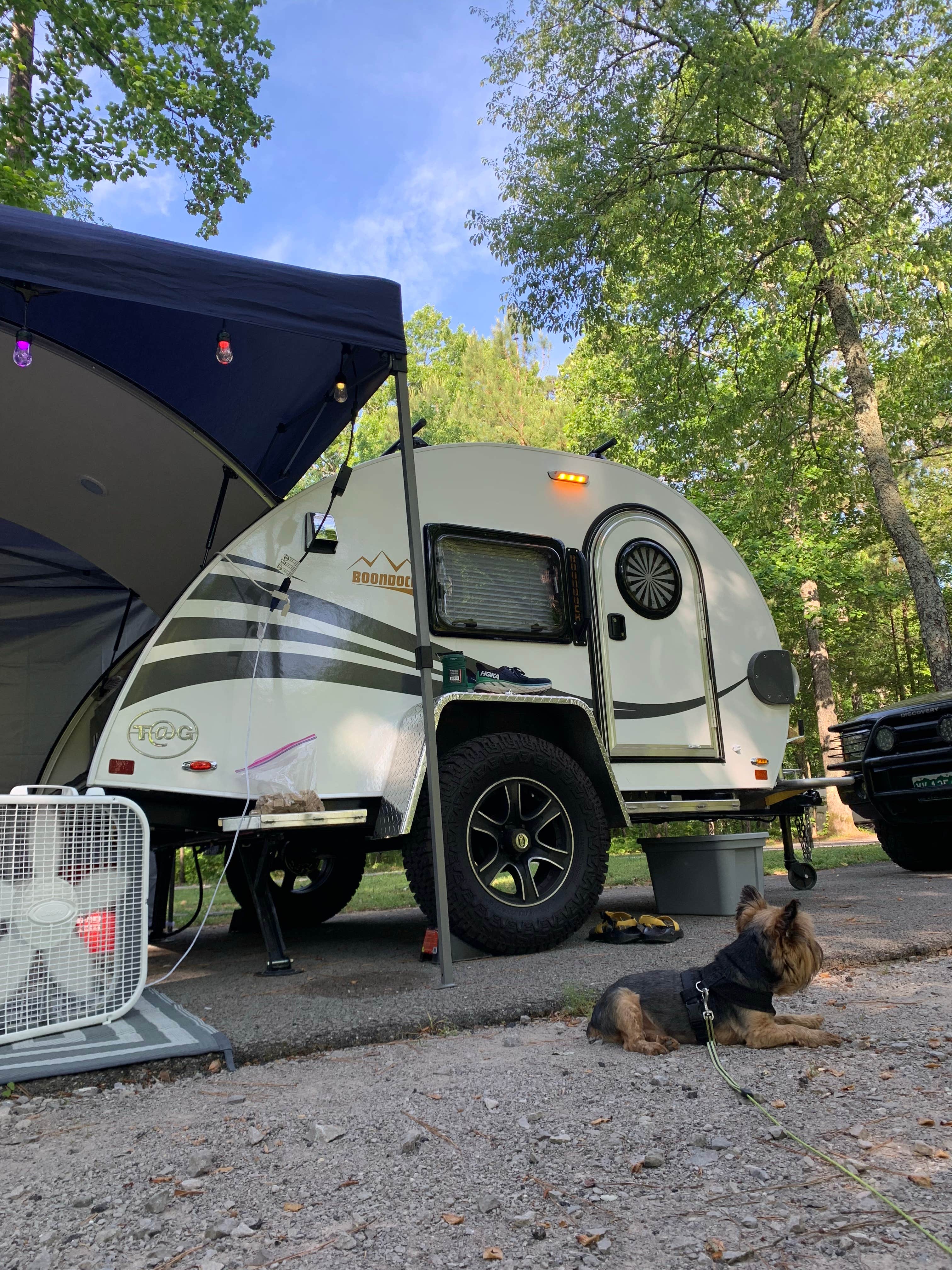 Genie C.'s photo of camping with pets at Corinth Recreation Area near National Forests in Alabama