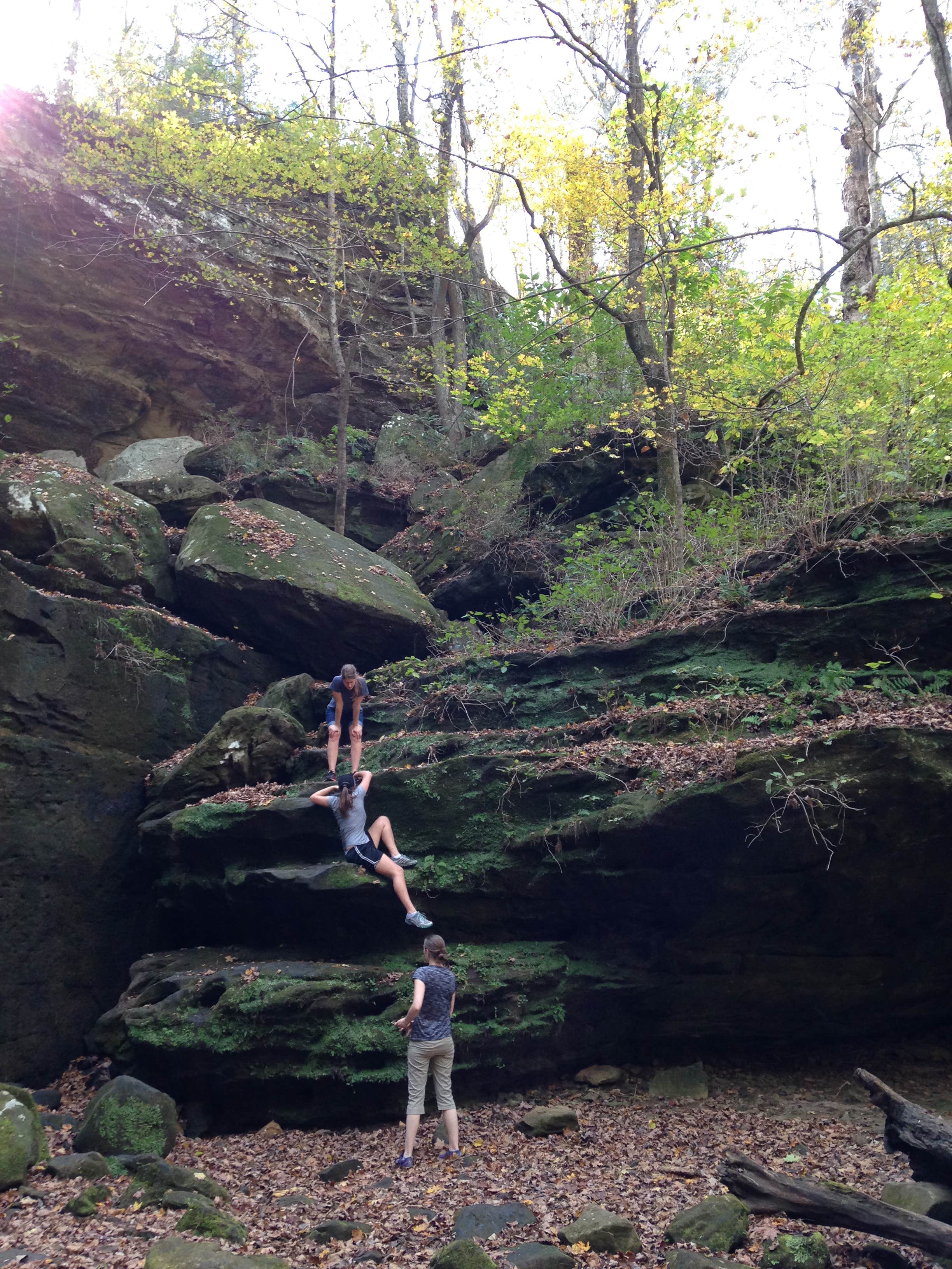 Camper-submitted photo at Group Campground — Ferne Clyffe State Park near Goreville, IL