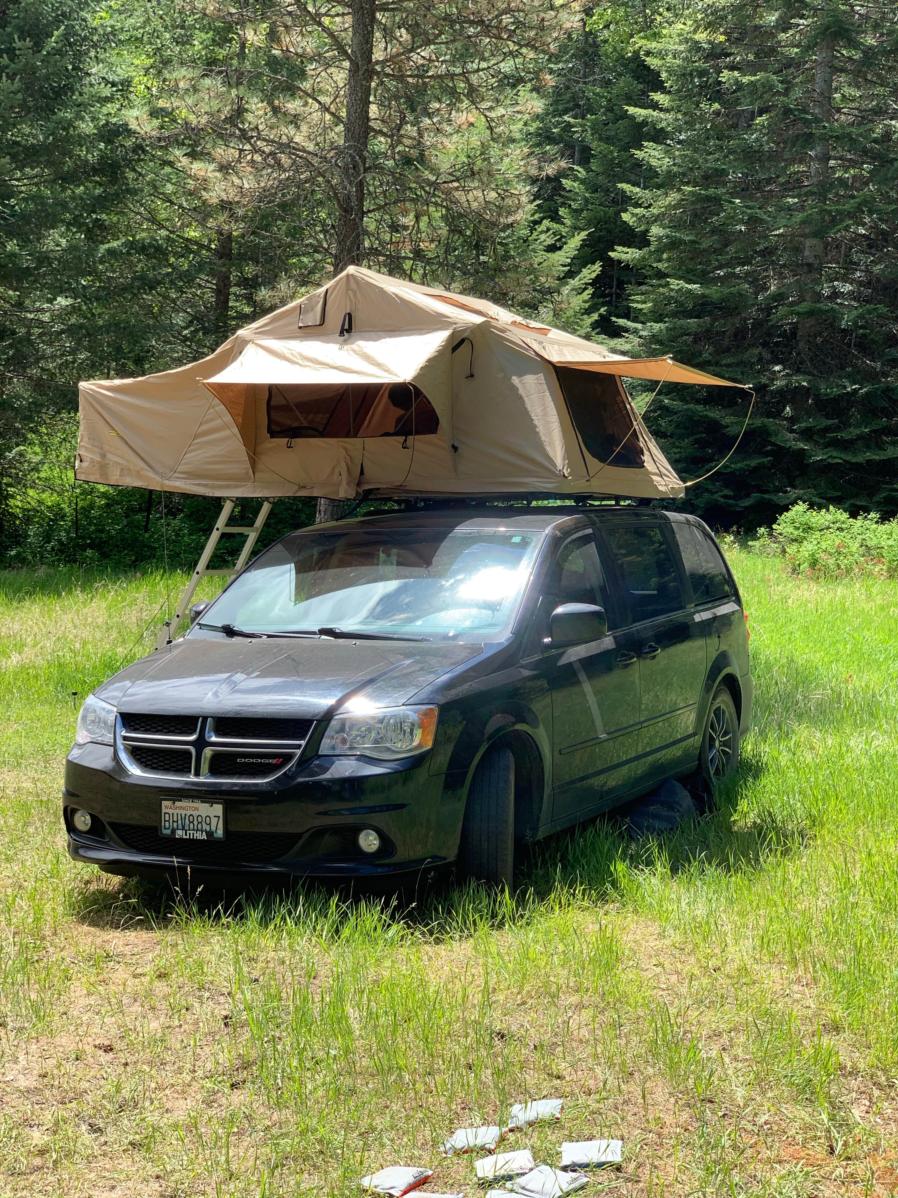 Karly L.'s photo of a dispersed camping area at Little Pend Orielle Campground near Nine Mile Falls, WA