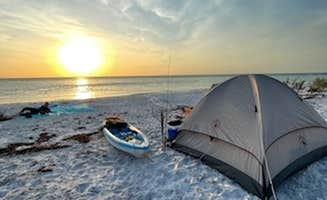 Kaitlin B.'s photo of a dispersed camping area at Anclote Key Preserve State Park Campground near Lamont, FL