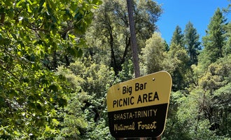 Camping near Strawhouse Resorts and Cafe: Trinity National Forest Big Bar Campground, Helena, California
