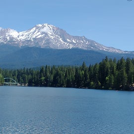 lake siskiyou, about 18 min drive from campground