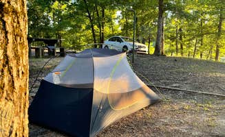Natalee F.'s photo of tent camping at Puskus Lake in Mississippi