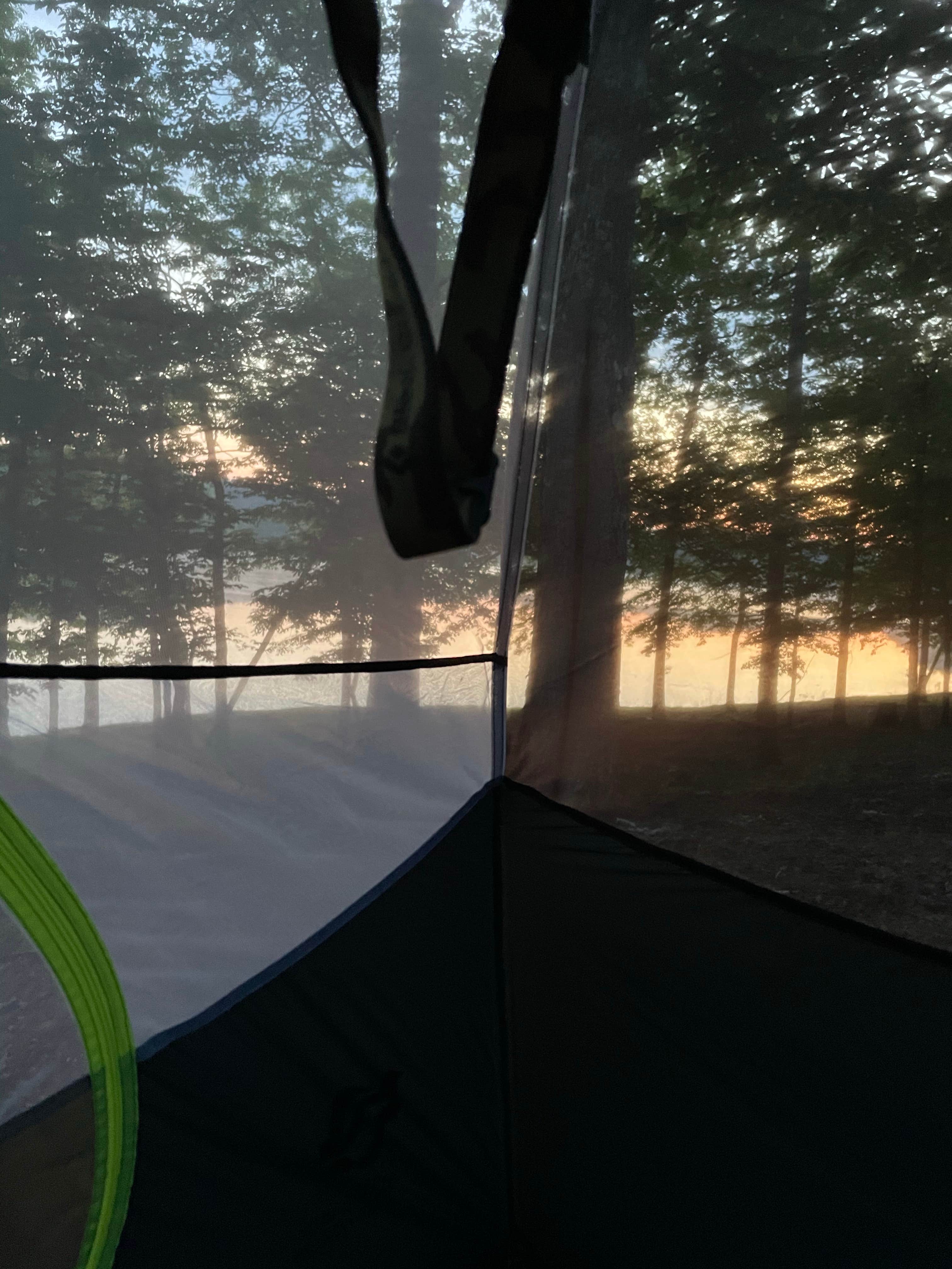 Natalee F.'s photo of tent camping at Puskus Lake near Water Valley, MS