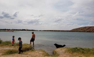 Jeanie P.'s photo of camping with pets at Lea Lake Campground — Bottomless Lakes State Park near Artesia, NM