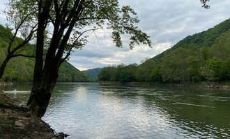 Camping near Plum Orchard Lake Wildlife Management Area — Plum Orchard Wildlife Management Area: Grandview Sandbar Campground — New River Gorge National Park and Preserve, Prince, West Virginia