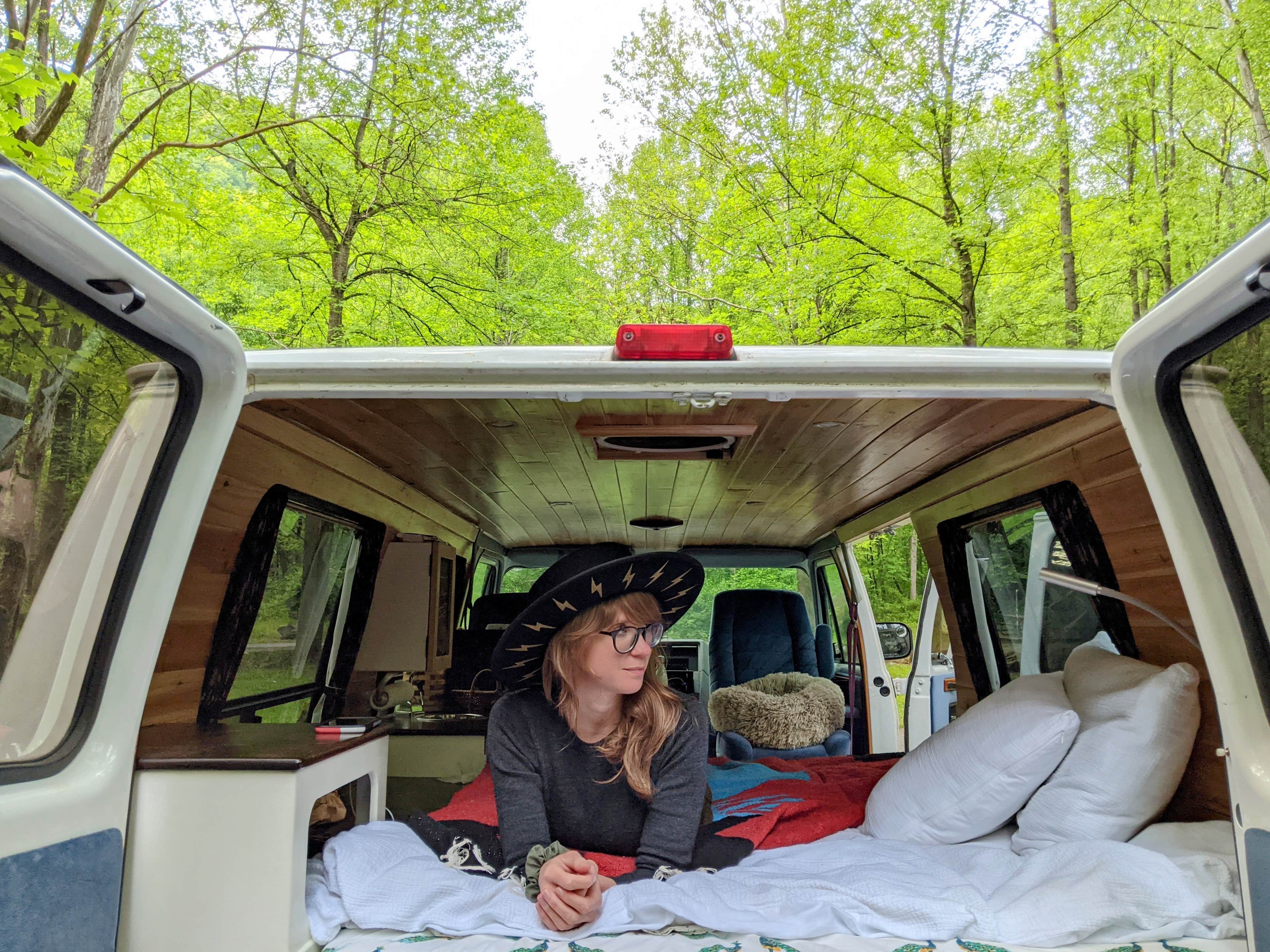 Van M.'s photo of glamping accommodations at Grandview Sandbar Campground — New River Gorge National Park and Preserve near Fayetteville, WV