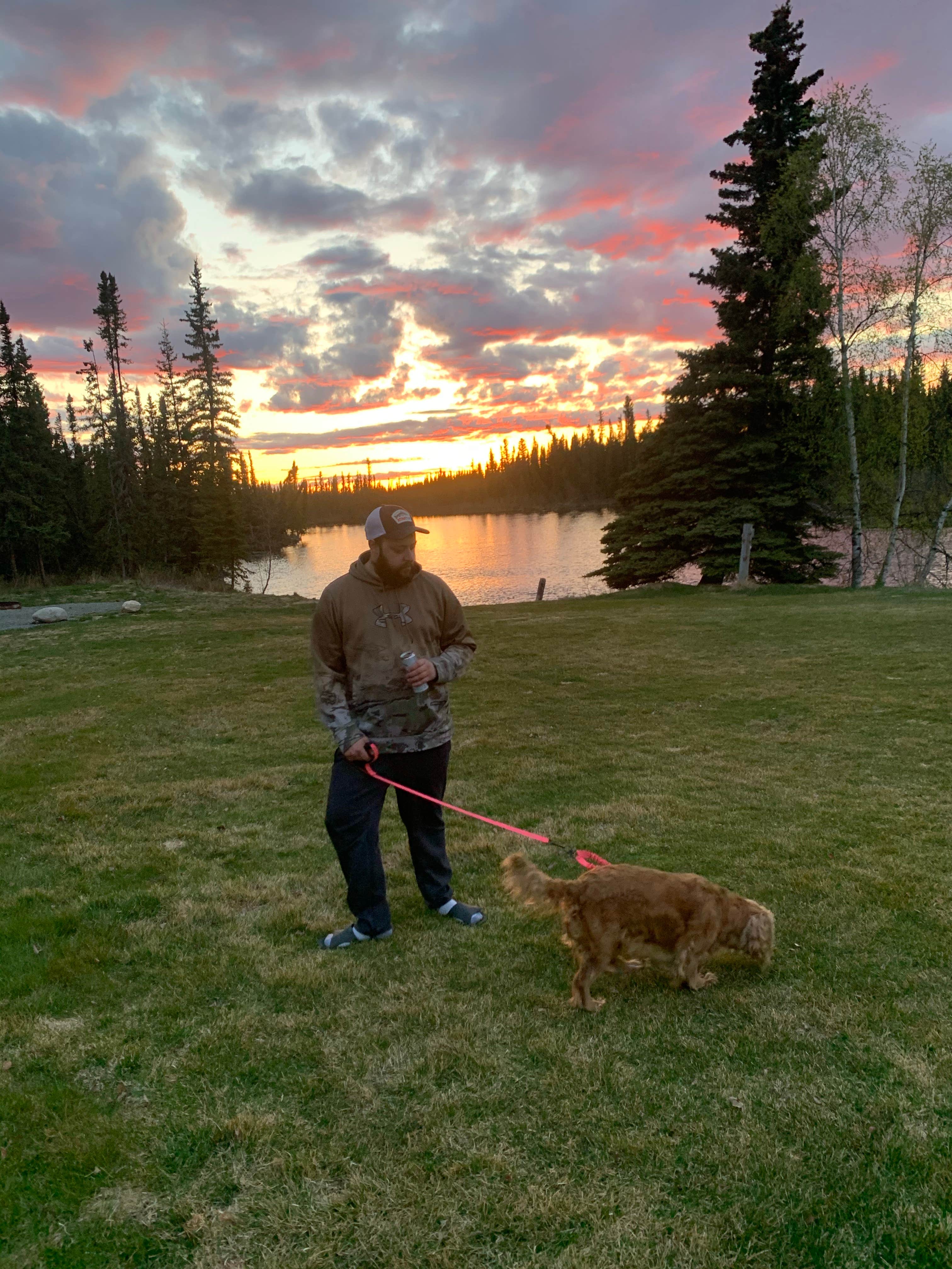 Teri B.'s photo of camping with pets at Clearwater State Rec Area near Fort Greely, AK