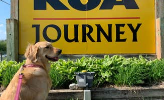 Elena's photo of camping with pets at Minneapolis Northwest KOA near Apple Valley, MN