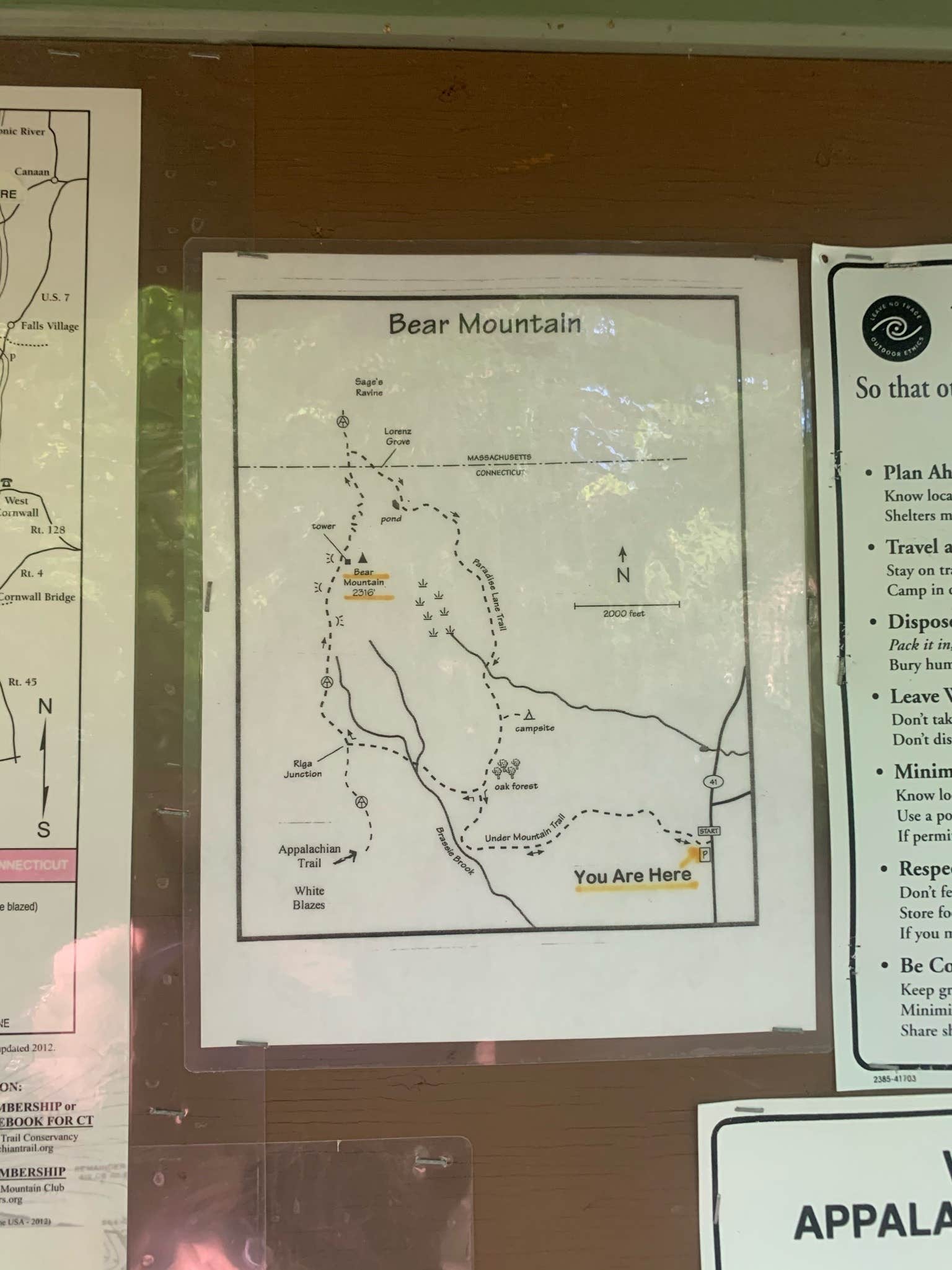 Camper-submitted photo at Brassie Brook Shelter - Bear Mountain — Appalachian National Scenic Trail near Farmington, CT