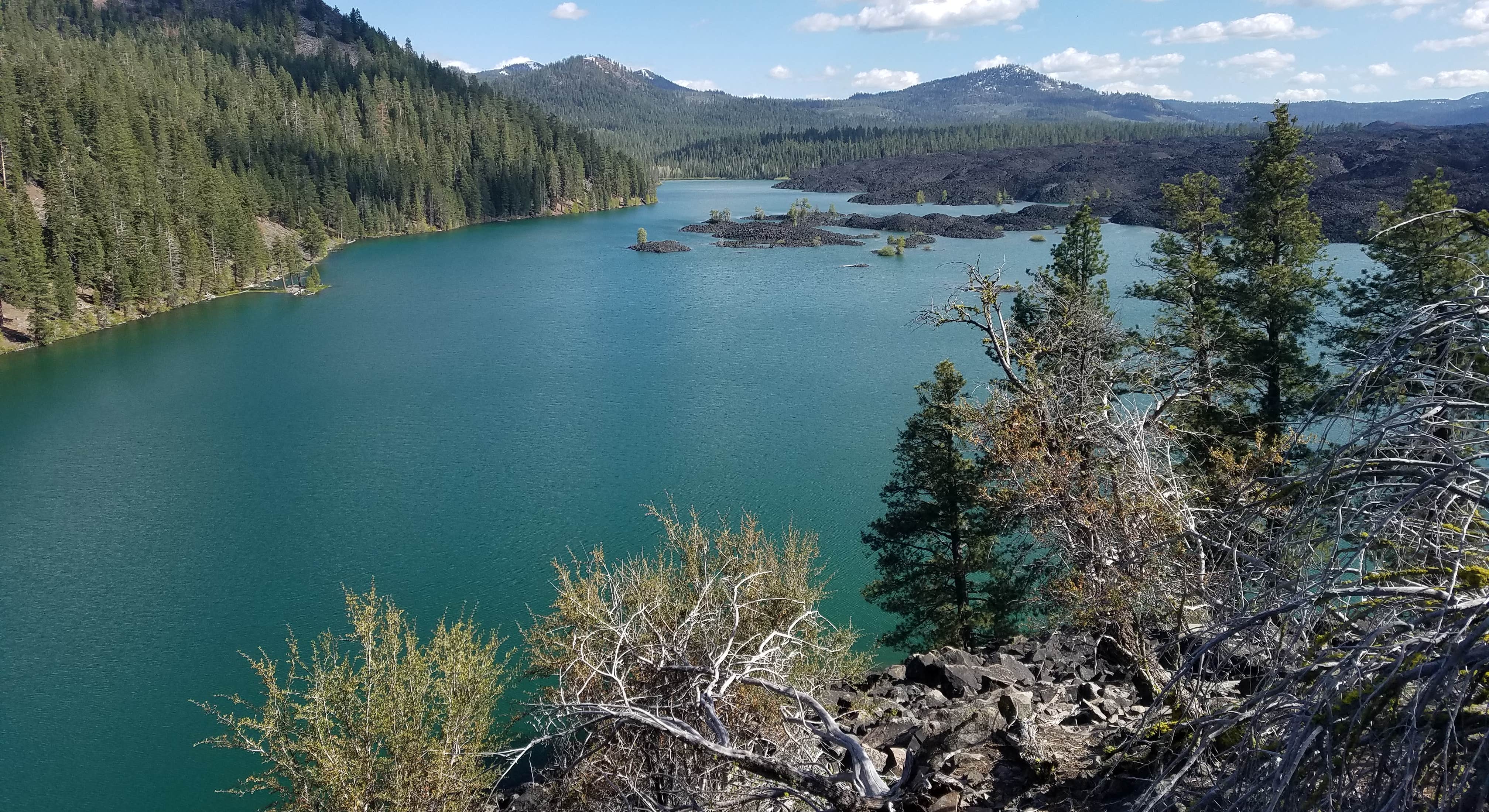 Butte Lake Scenic View at Butte Lake Campground in Lassen Volcanic National Park