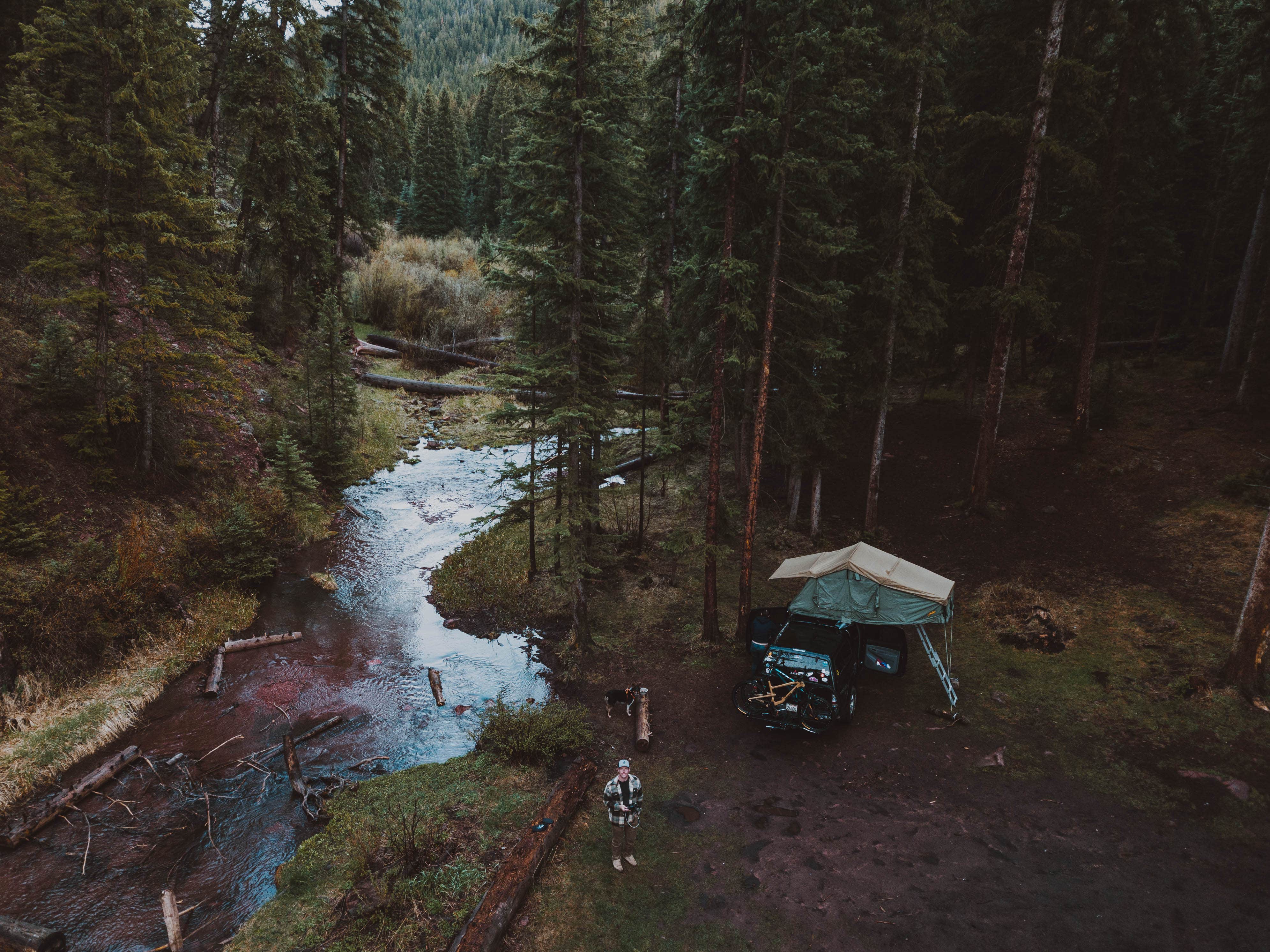 Charles G.'s photo of tent camping at Adam Campground near Minturn, CO