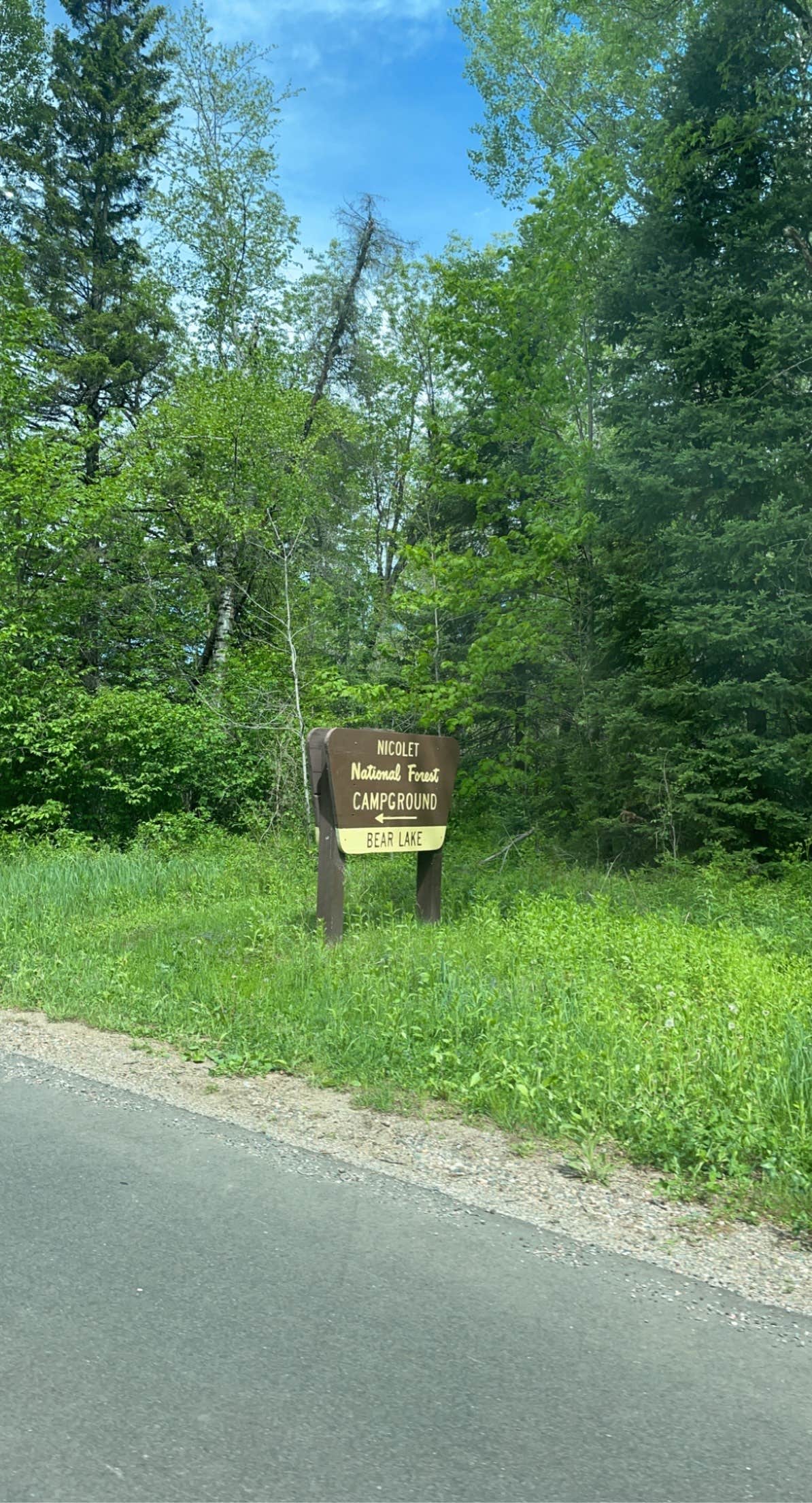 Bear Lake Camping Laona, WI