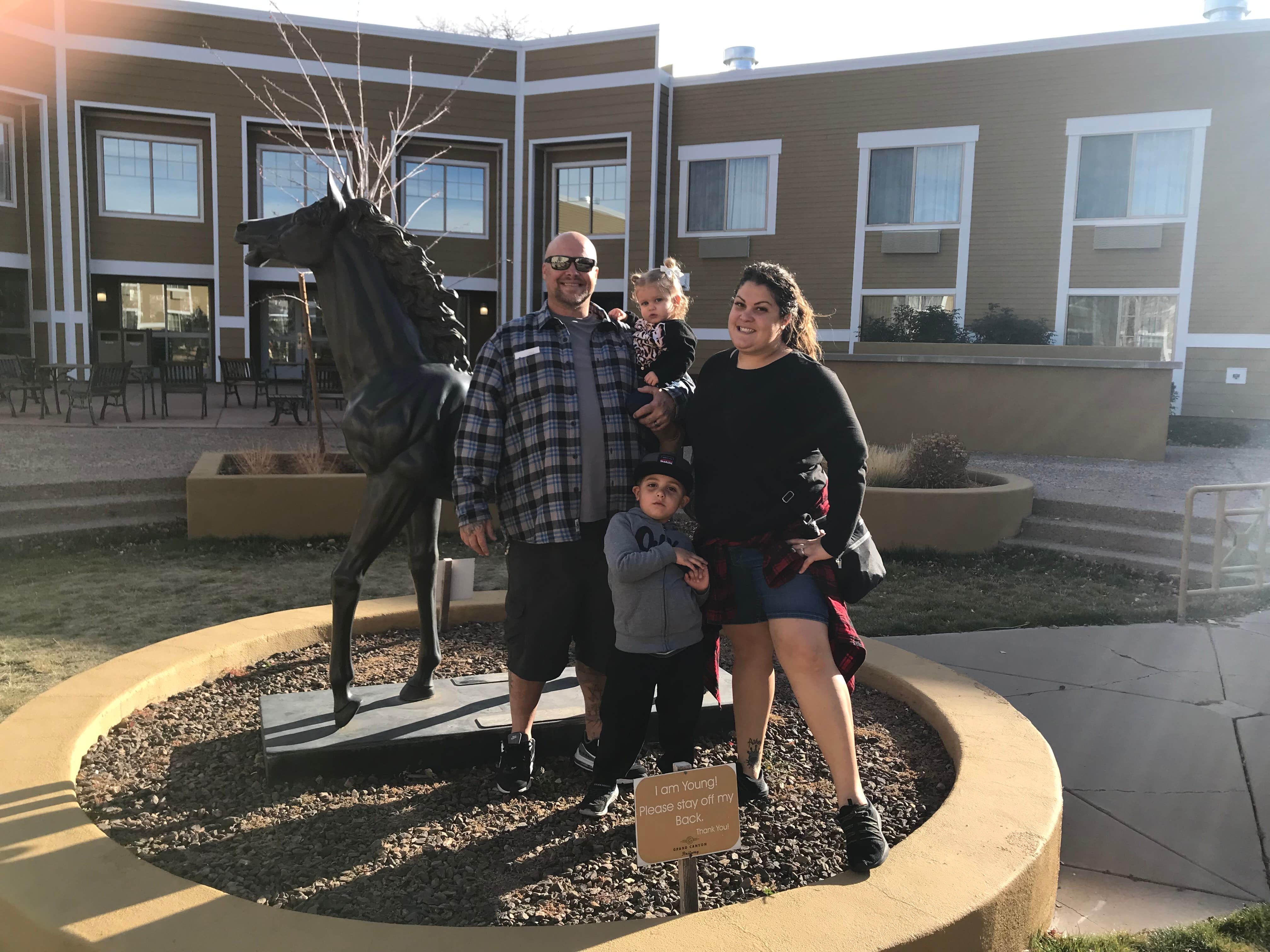 Brittney  C.'s photo of camping with a horse at Mather Campground — Grand Canyon National Park near Grand Canyon National Park