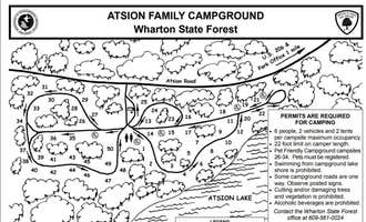 Camping near Lower Forge — Wharton State Forest: Atsion Family Camp — Wharton State Forest, Hammonton, New Jersey