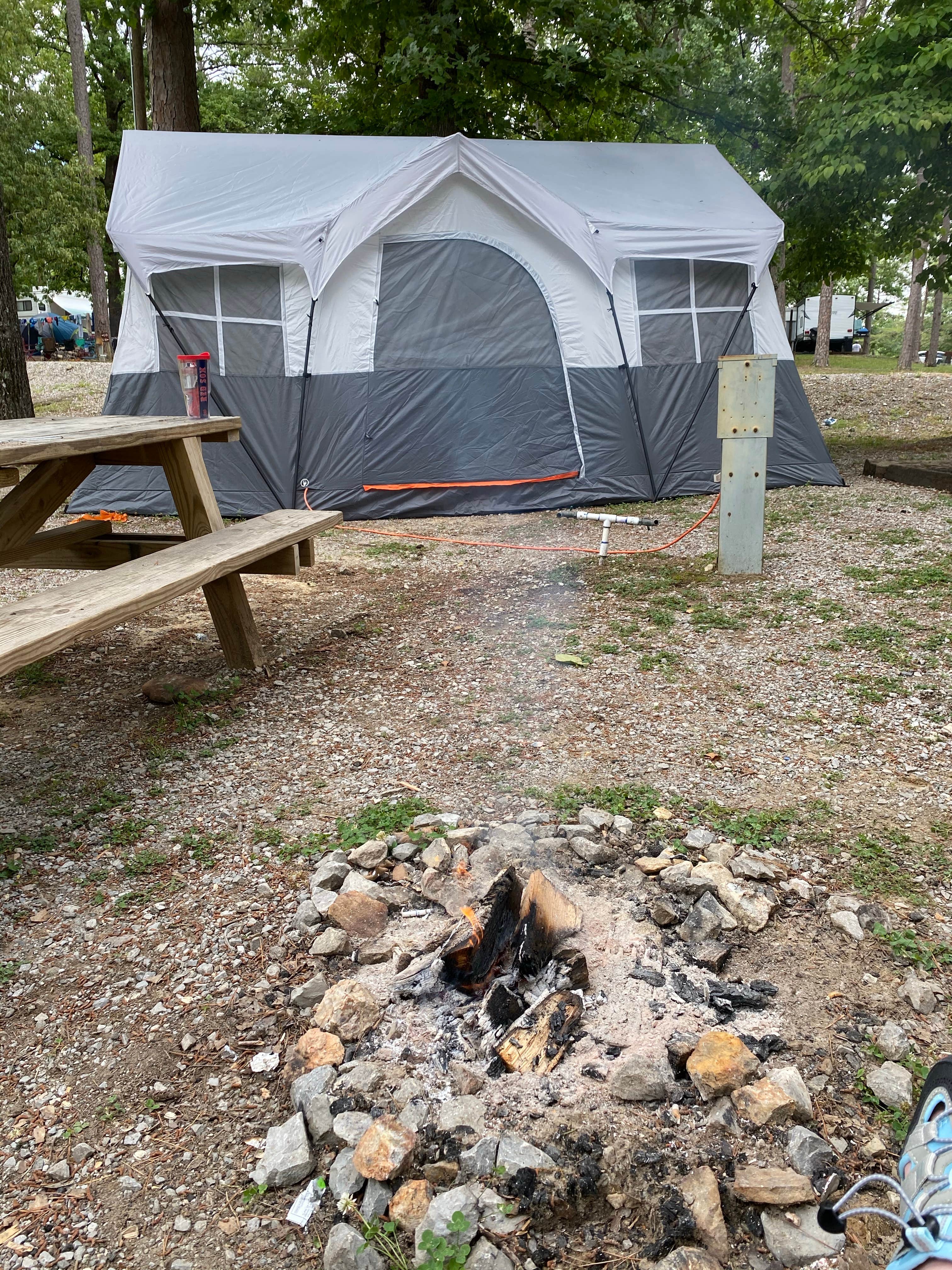 Blake B.'s photo of tent camping at Oak Mountain State Park Campground near Ragland, AL