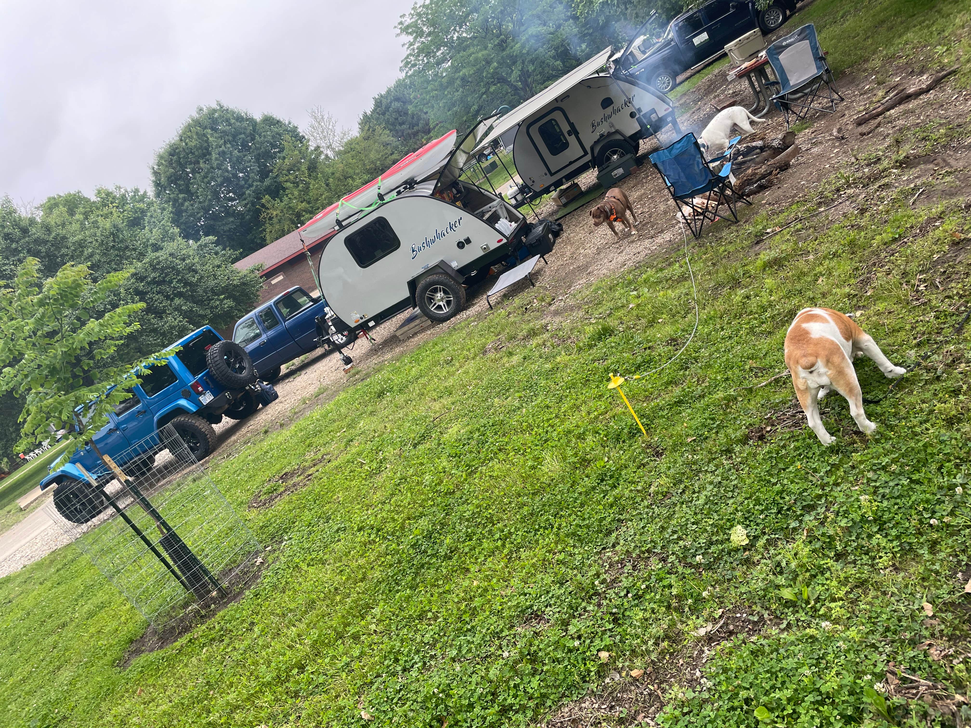 Tanner P.'s photo of camping with pets at Bloomington East near Lawrence, KS
