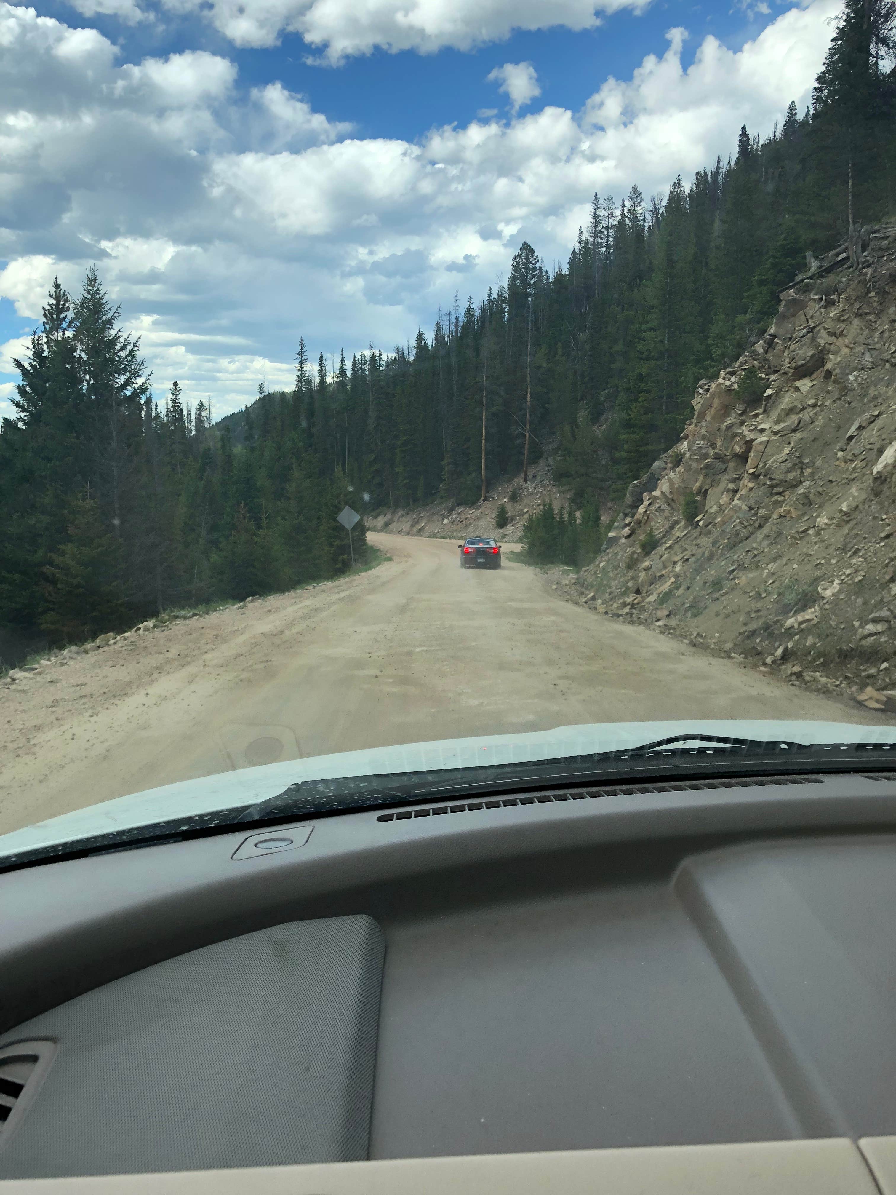 Drive up past chambers lake 