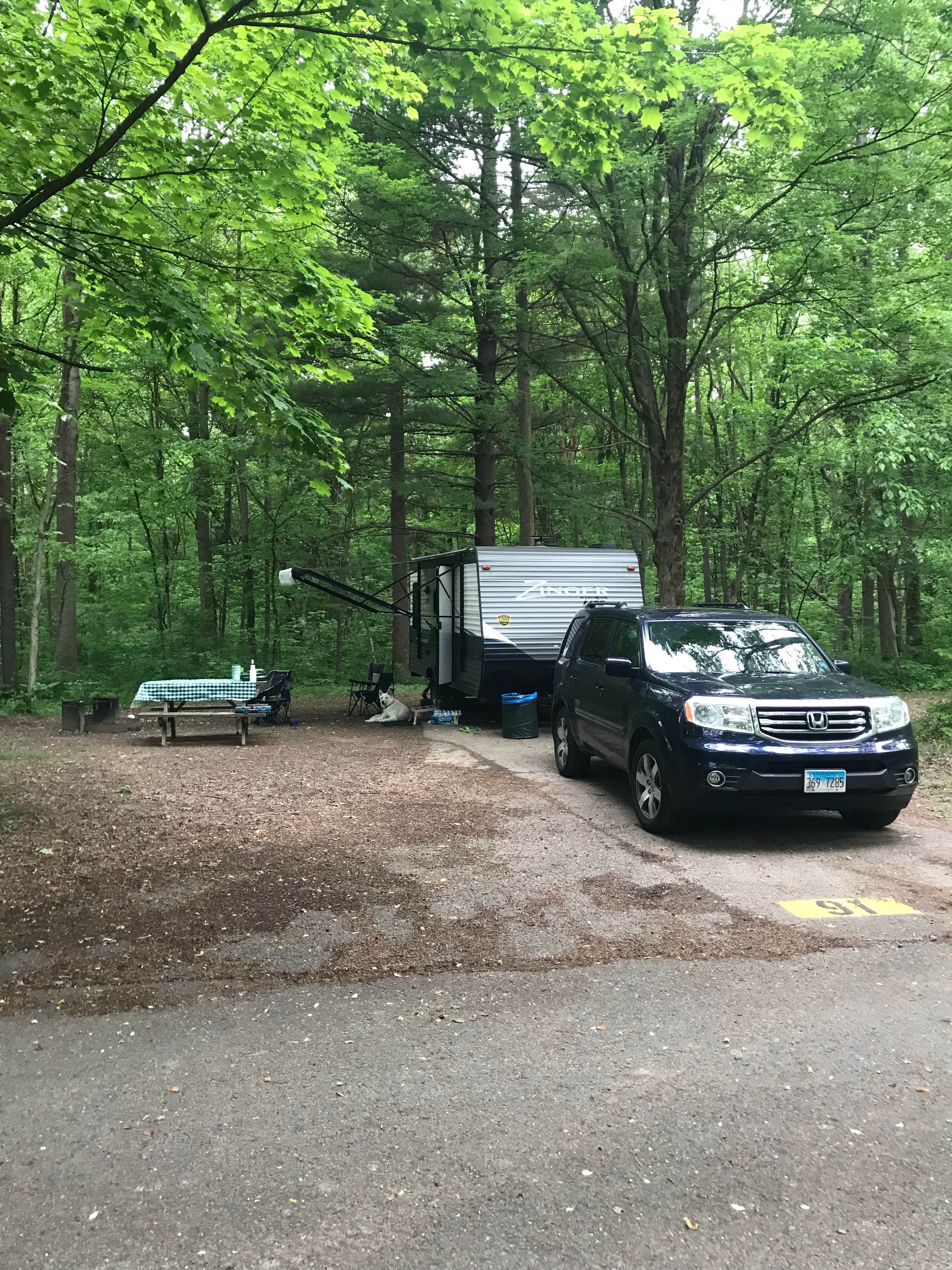 Kathie M.'s photo of rv camping at Shades State Park Campground near Terre Haute, IN