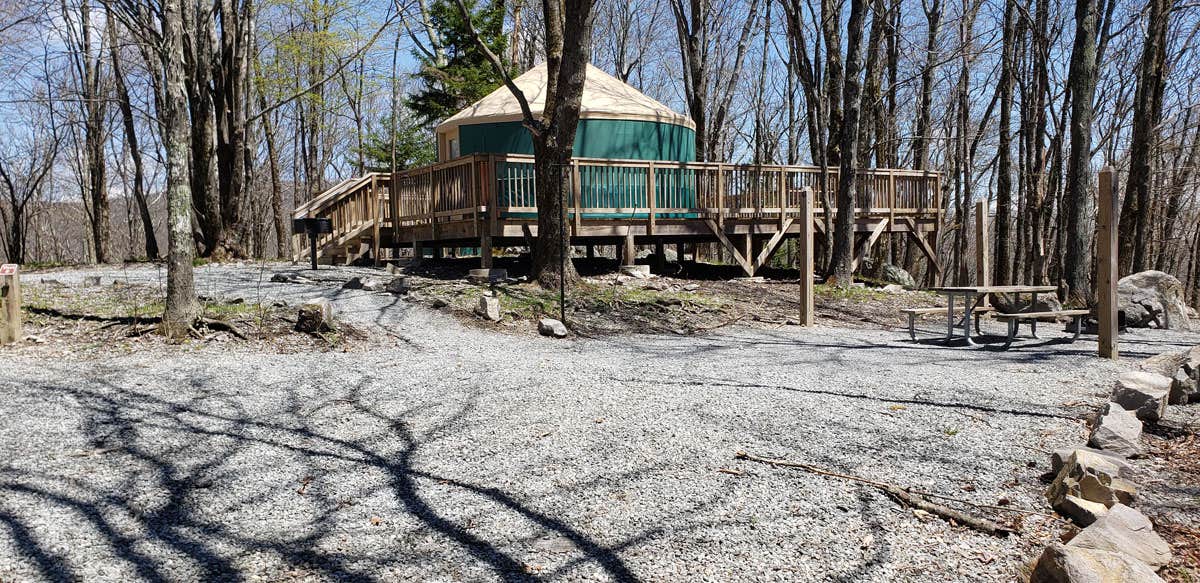 Jean C.'s photo of glamping accommodations at Hickory Ridge Campground — Grayson Highlands State Park near St. Paul, VA