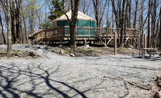 Jean C.'s photo of a cabin at Hickory Ridge Campground — Grayson Highlands State Park near North Tazewell, VA