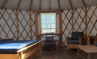 Jean C.'s photo of glamping accommodations at Hickory Ridge Campground — Grayson Highlands State Park near Abingdon, VA