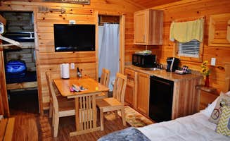 Myron C.'s photo of glamping accommodations at Salina Campground near Milford, KS