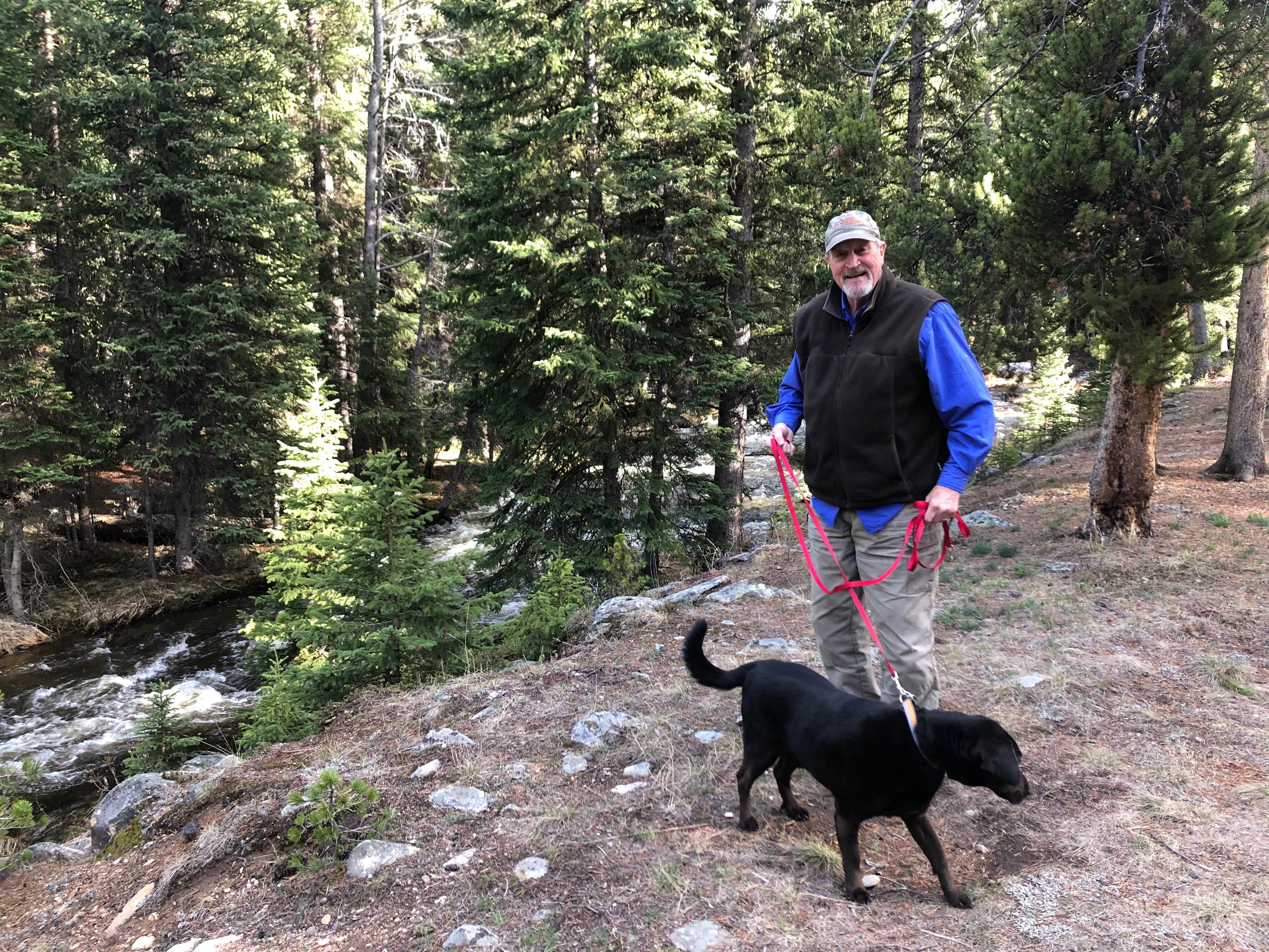 Mac M.'s photo of camping with pets at South Fork (wyoming) near Wolf, WY