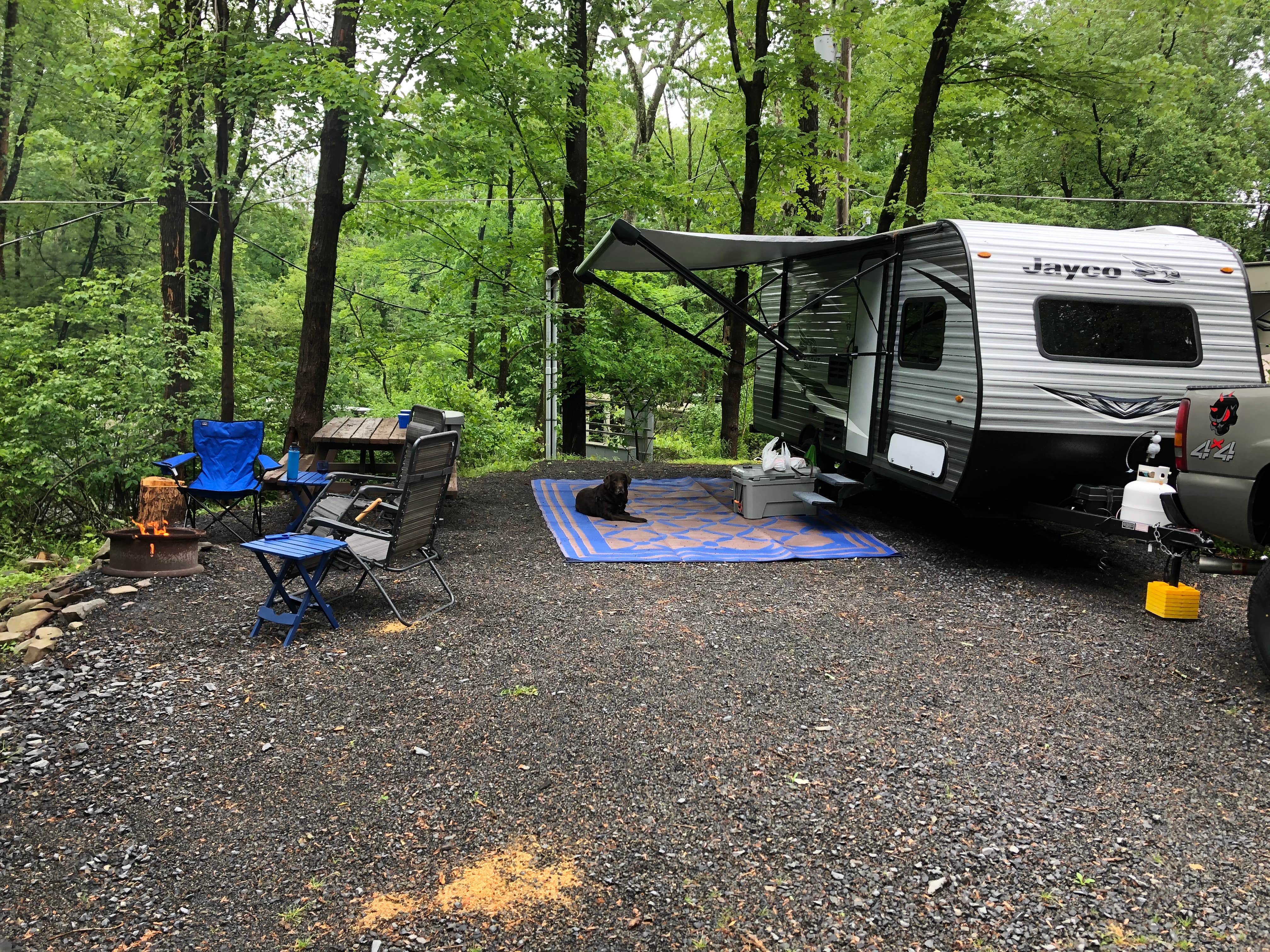 Jojo P.'s photo of rv camping at Mountain Vista Campground near Unity House, PA