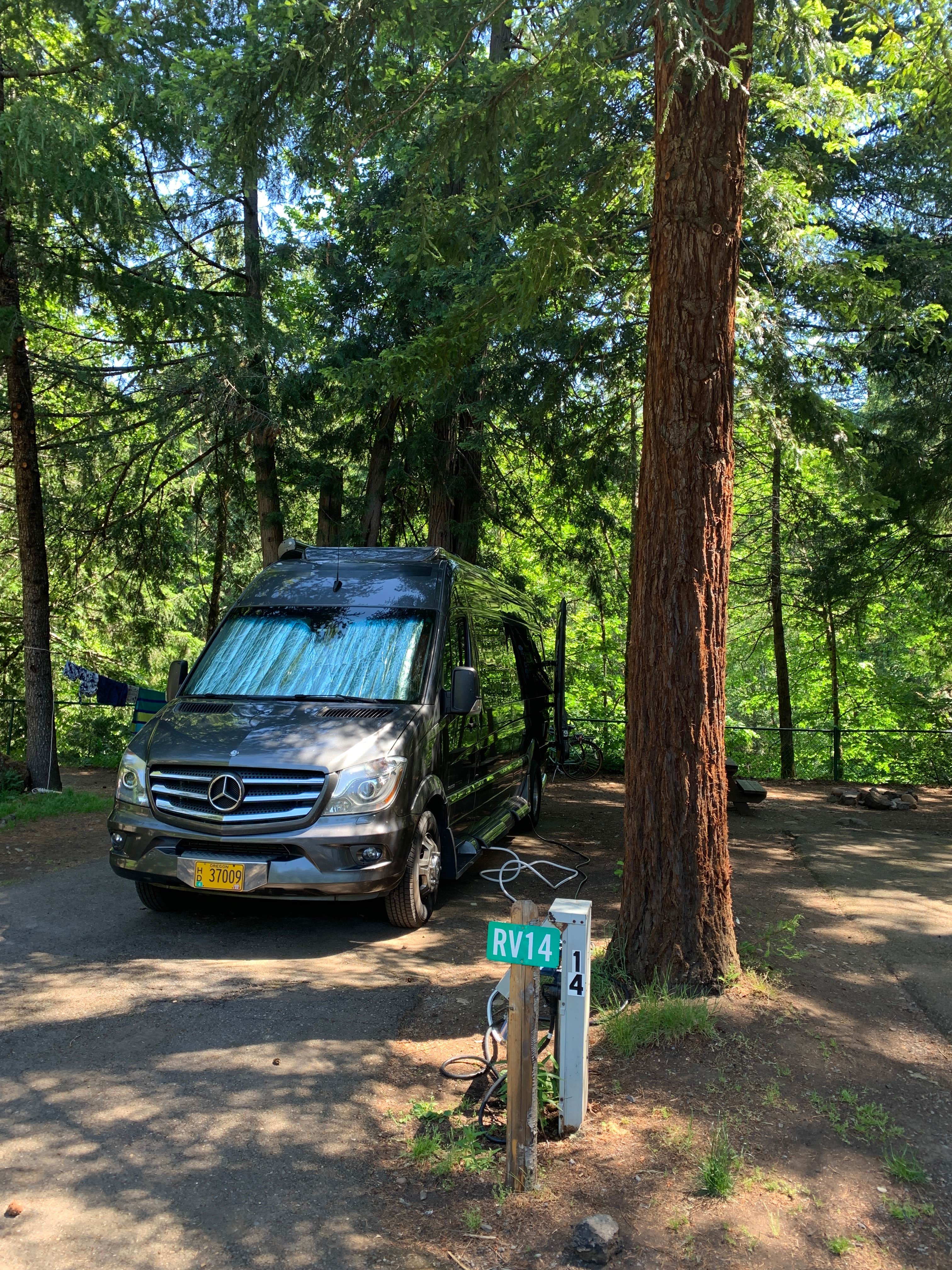 Carole M.'s photo of rv camping at Belknap Hot Springs Lodge and Gardens near Willamette National Forest
