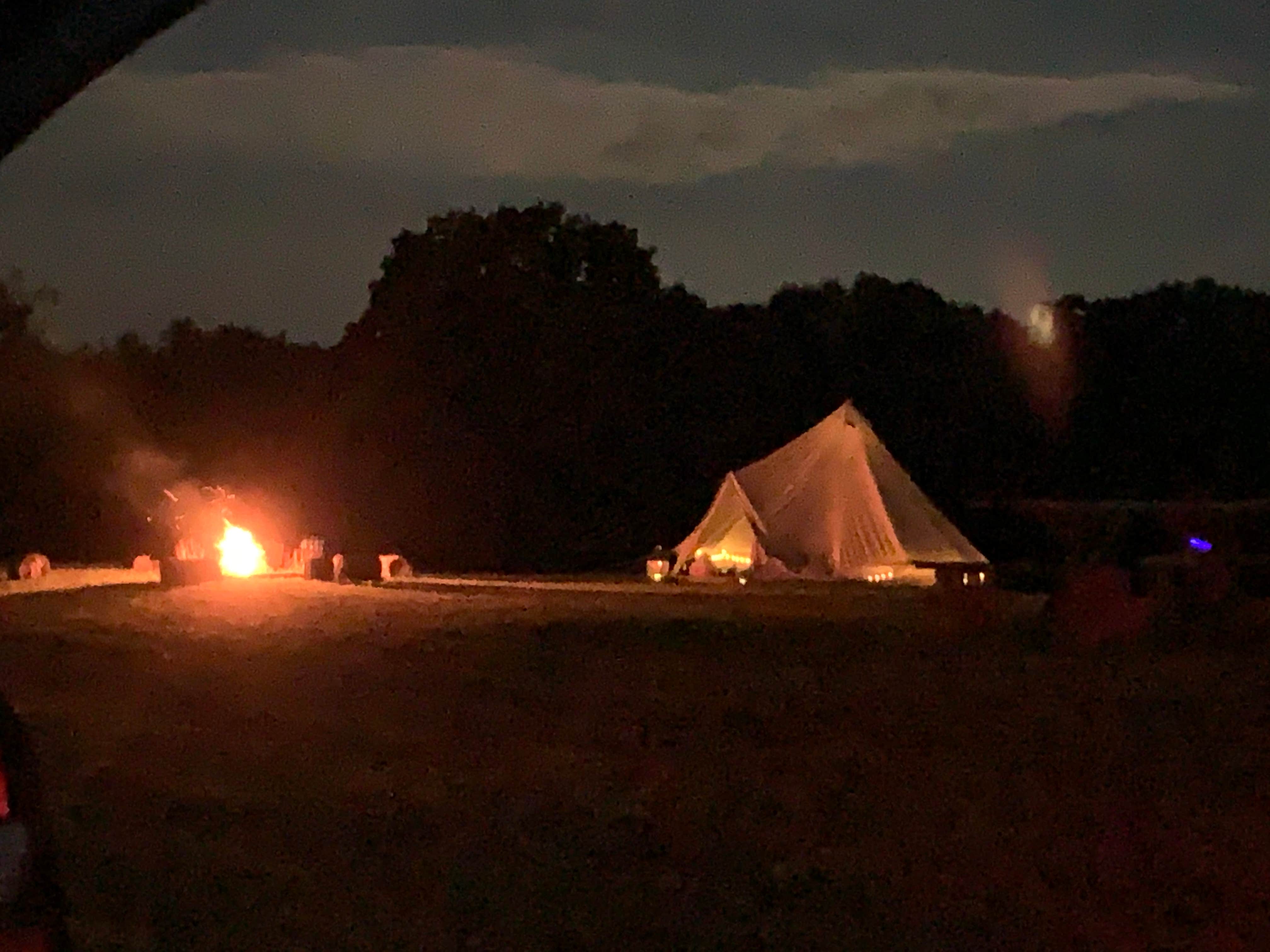 Laurel H.'s photo of tent camping at Laurel Highlands Hemp Cannabis Farm near Glenshaw, PA