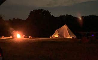 Laurel H.'s photo of tent camping at Laurel Highlands Hemp Cannabis Farm near Rices Landing, PA