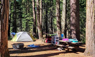 Camping near Manzanita Lake Campground — Lassen Volcanic National Park: McCumber Reservoir Campground, Shingletown, California
