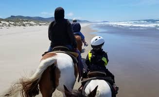 Minta J.'s photo of camping with a horse at Nehalem Bay State Park Campground in Oregon
