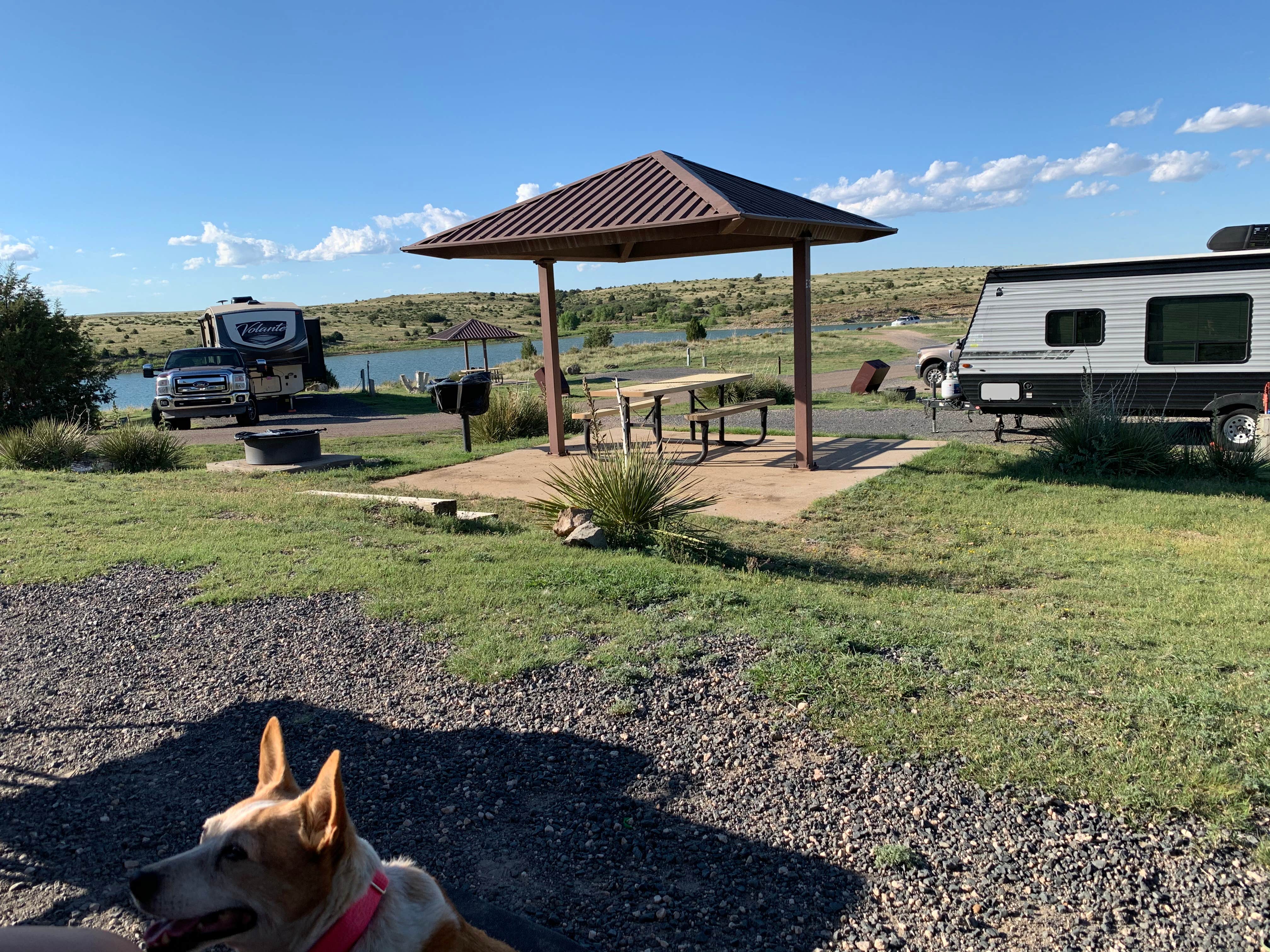 Valentina A.'s photo of camping with pets at Clayton Lake State Park Campground near Clayton, NM