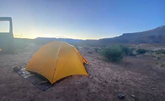 Kelly Anne M.'s photo of a dispersed camping area at Hurricane Cliffs BLM dispersed #54 near Leeds, UT