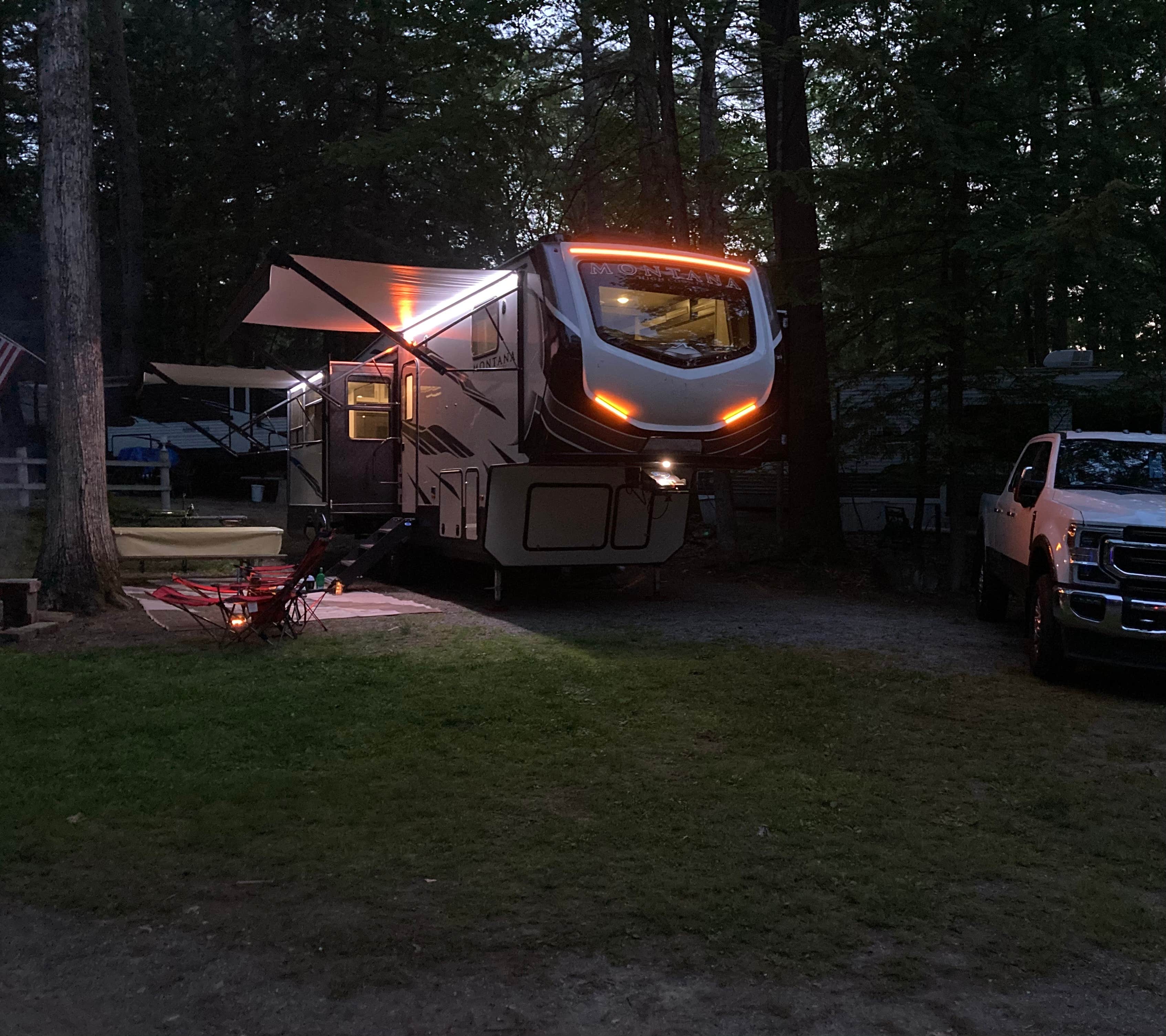 Tammy's photo of rv camping at Sandy Beach Campground near Belmont, NH