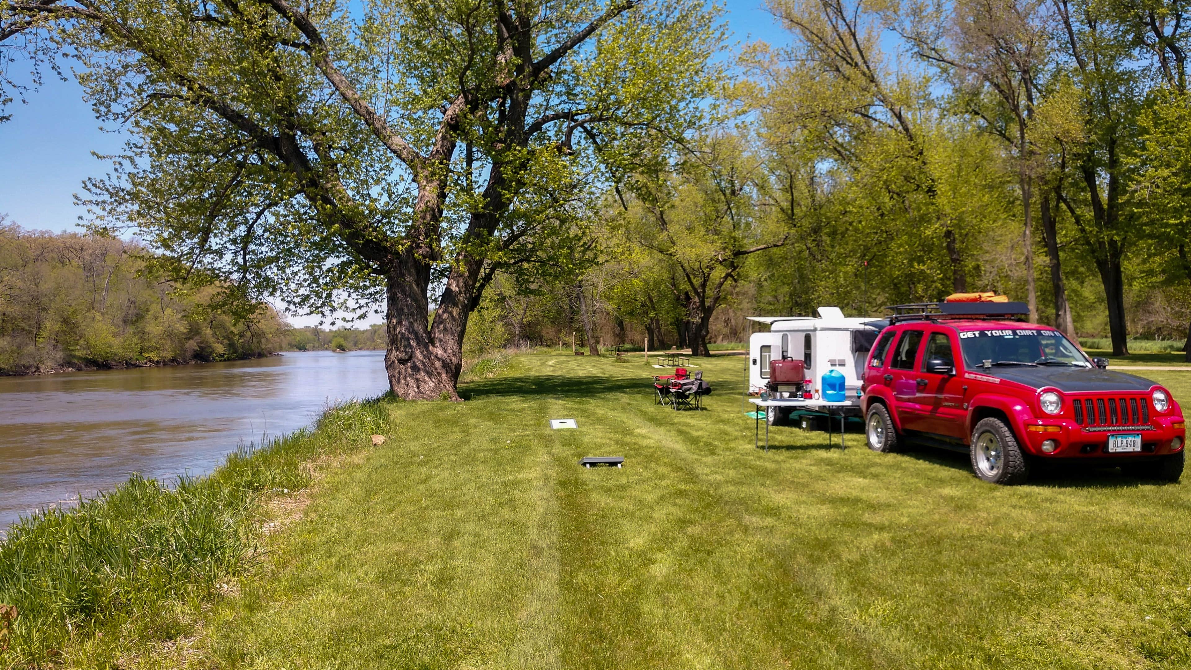 Chris D.'s photo of rv camping at Sherman Co Park near Oxford Junction, IA