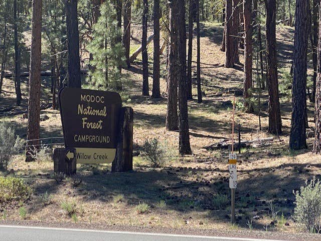 Camping near Ash Creek: Willow Creek Campground, Likely, California