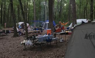 Sarah F.'s photo of tent camping at Devils Lake State Park Group Campground — Devils Lake State Park near Spring Green, WI